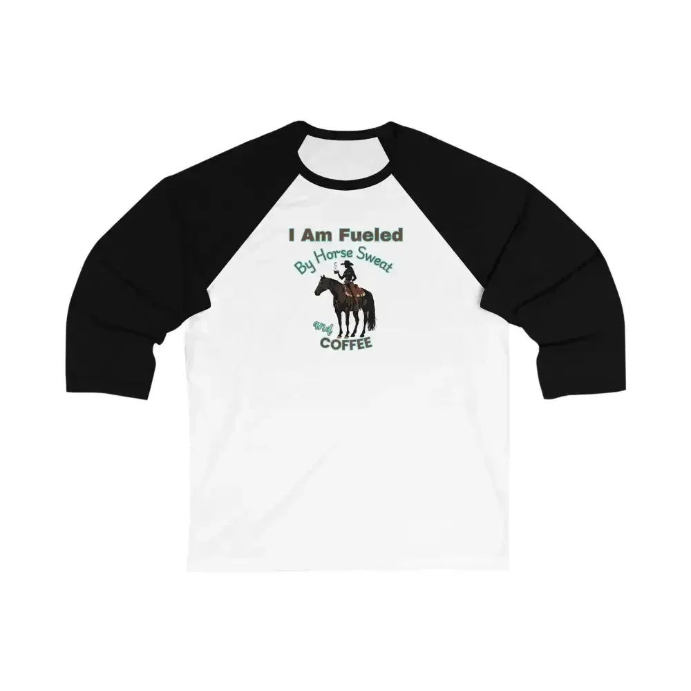 Horse Lover Baseball Tee, Horse and Coffee Lover's Baseball T-shirt