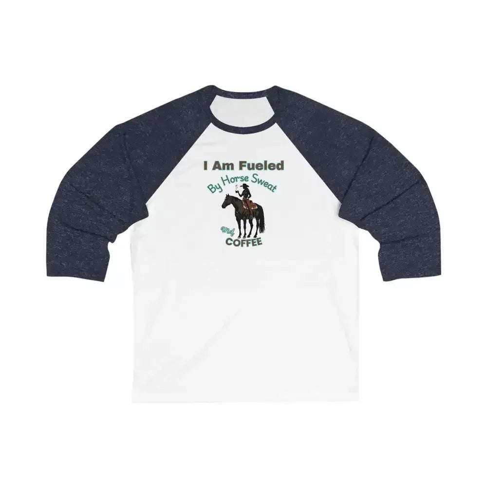 Horse Lover Baseball Tee, Horse and Coffee Lover's Baseball T-shirt