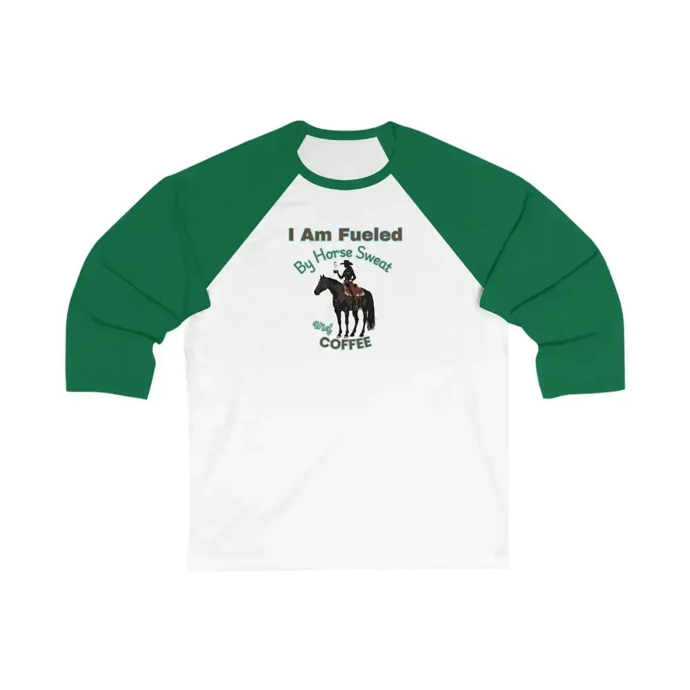 Horse Lover Baseball Tee, Horse and Coffee Lover's Baseball T-shirt