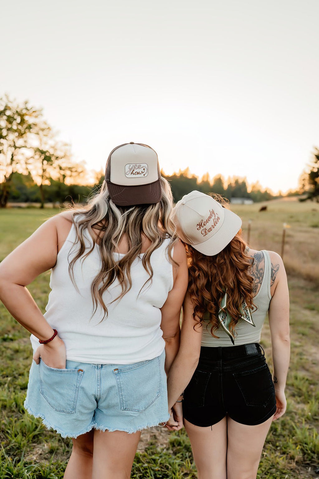 Howdy Darlin Embroidered Baseball Hat - Quarter Circle AK Boutique