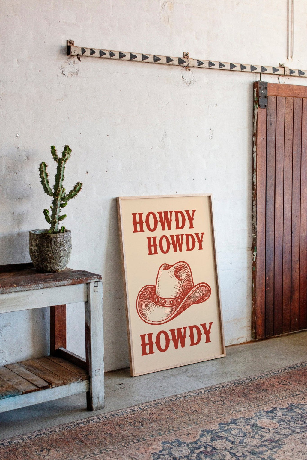 Howdy Howdy Western Hat Print - Quarter Circle AK Boutique