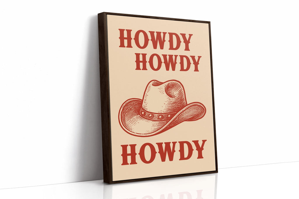 Howdy Howdy Western Hat Print - Quarter Circle AK Boutique