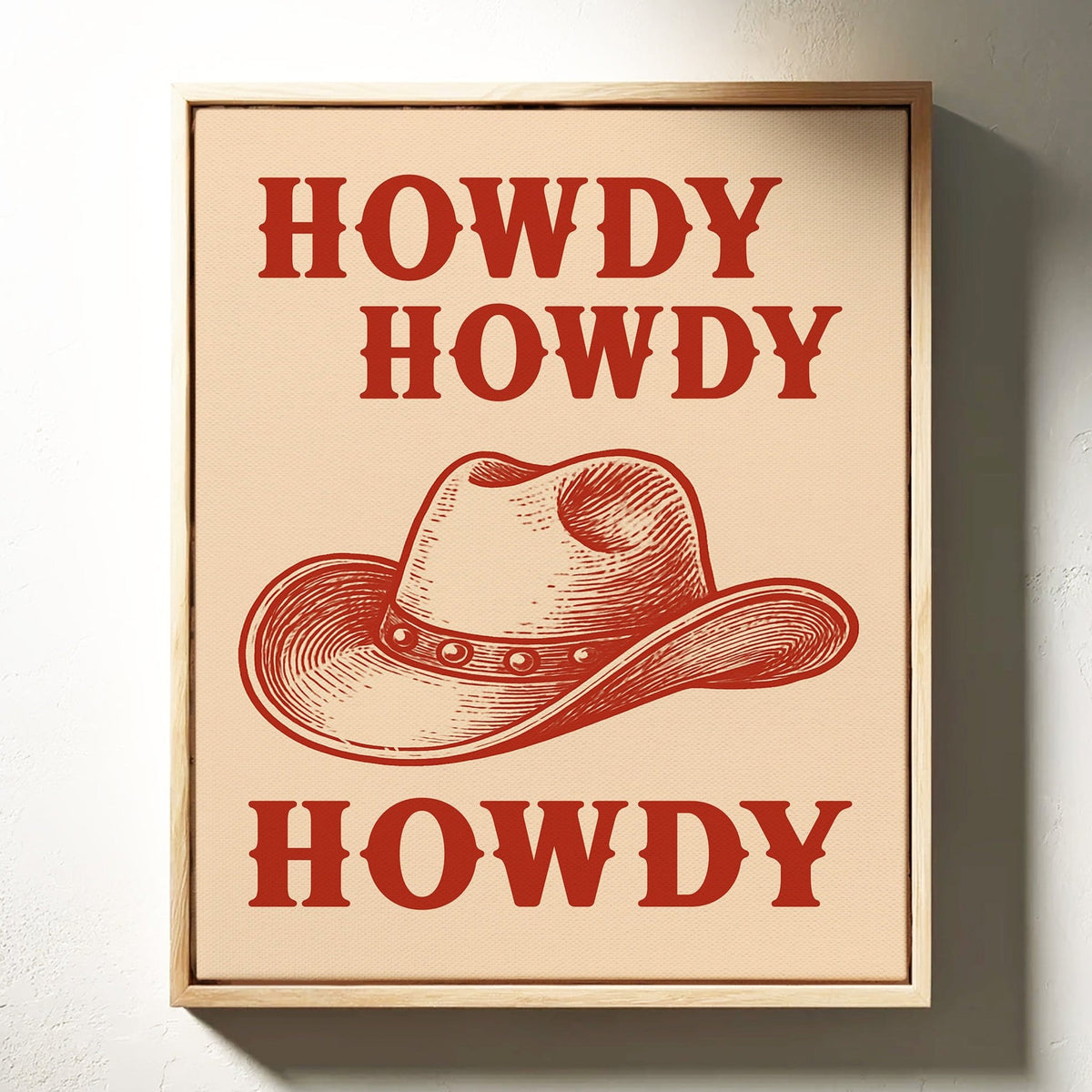 Howdy Howdy Western Hat Print - Quarter Circle AK Boutique