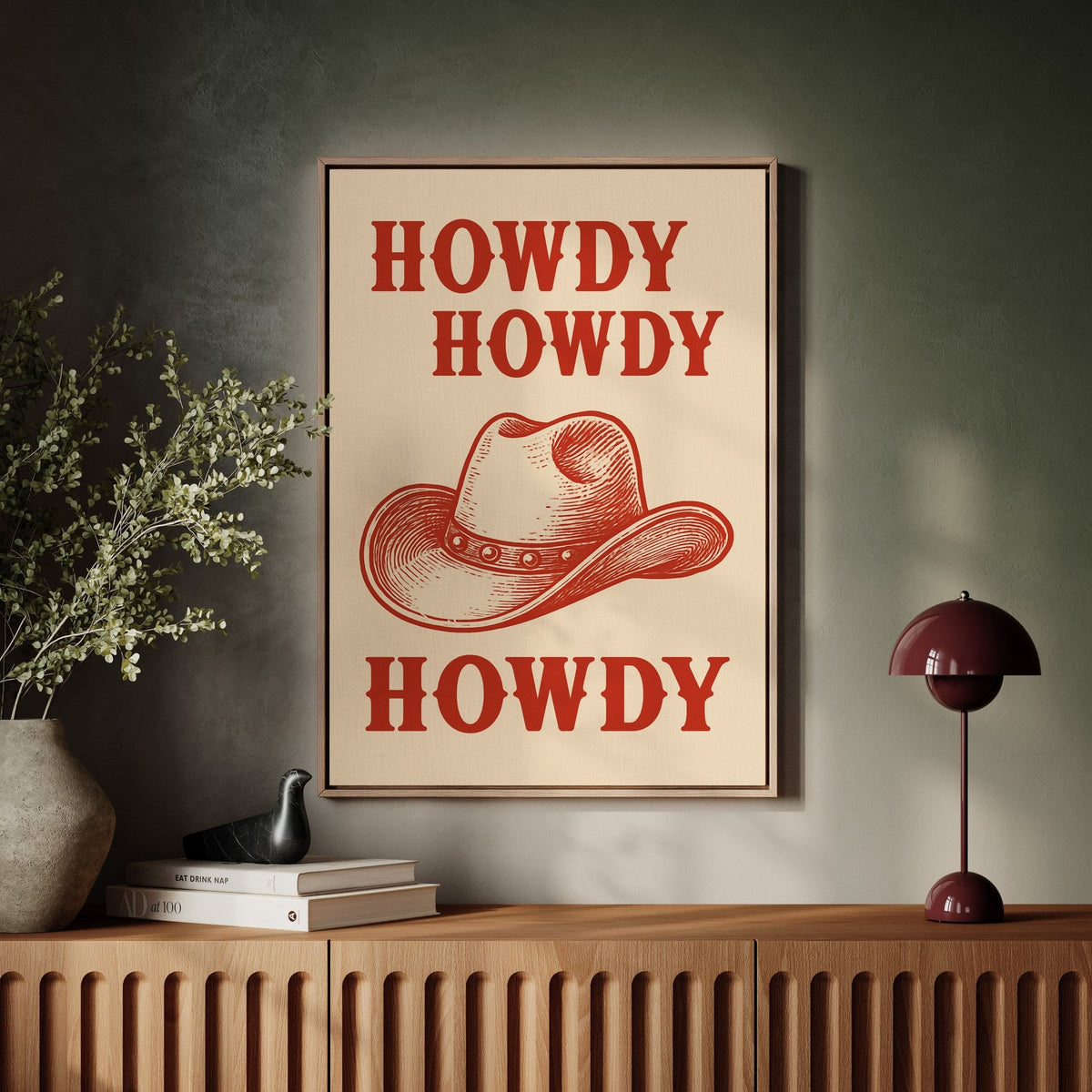 Howdy Howdy Western Hat Print - Quarter Circle AK Boutique