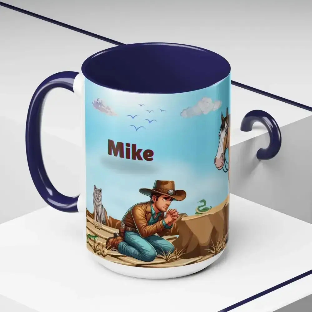 Humorous Cowboys Coffee Mug, Personalize Mugs, Western Cowboy Mug