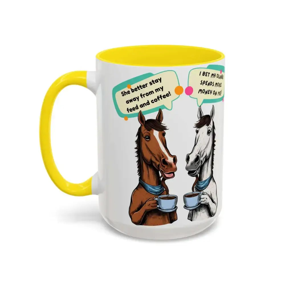 Humorous Horse Coffee Mug - Funny Gifts for Horse Lovers, 15oz