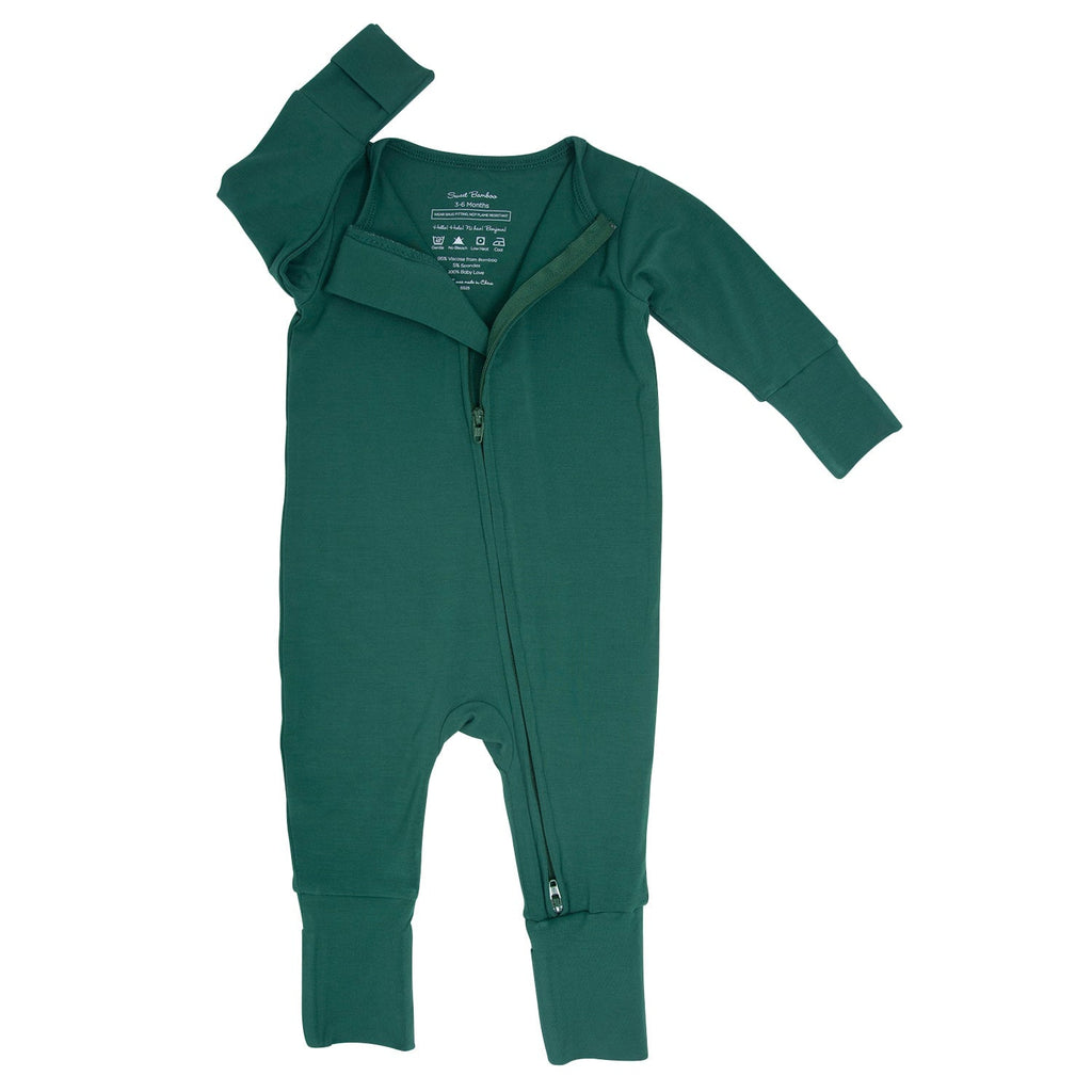 Hunter Green Convertible Romper - Quarter Circle AK Boutique