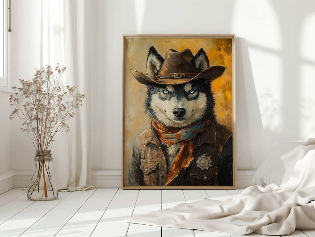 Husky Lone Howler of the West - Quarter Circle AK Boutique