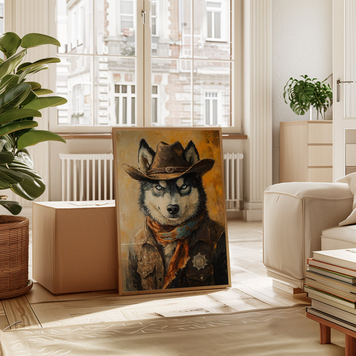 Husky Lone Howler of the West - Quarter Circle AK Boutique