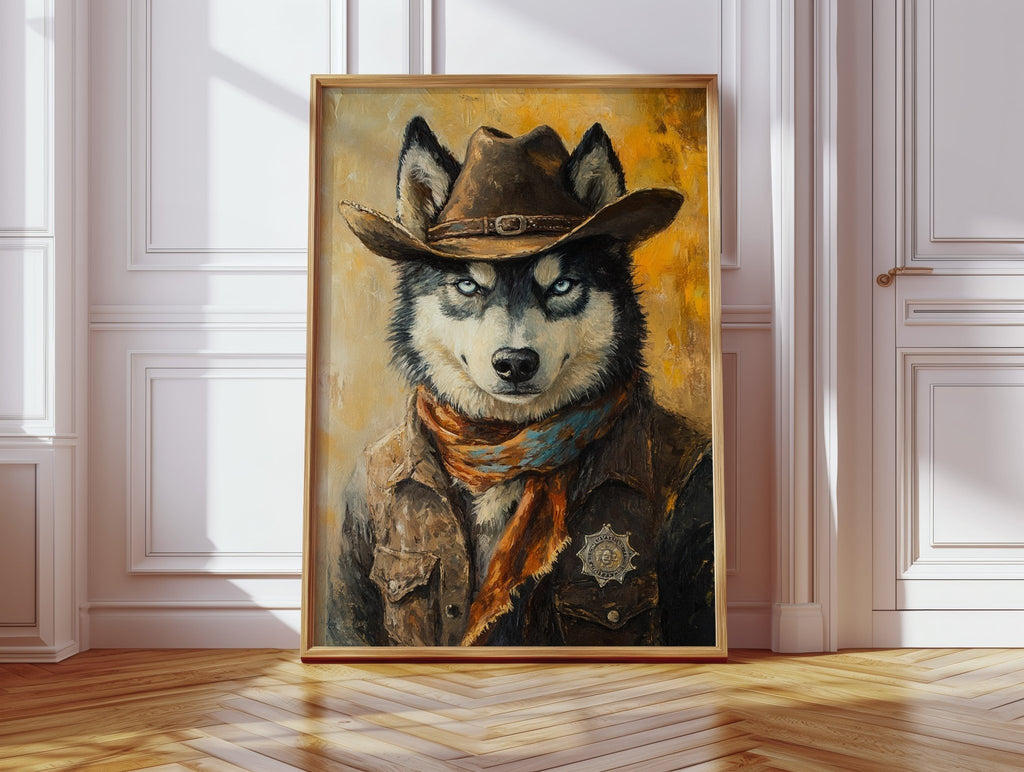 Husky Lone Howler of the West - Quarter Circle AK Boutique