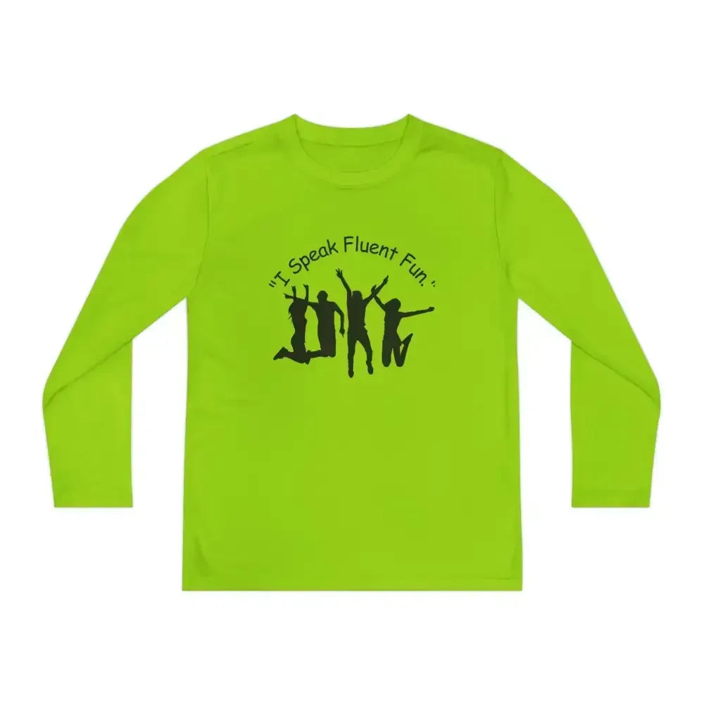 I Speak Fluent Fun, Youth Unisex Long Sleeve Shirt for Teens
