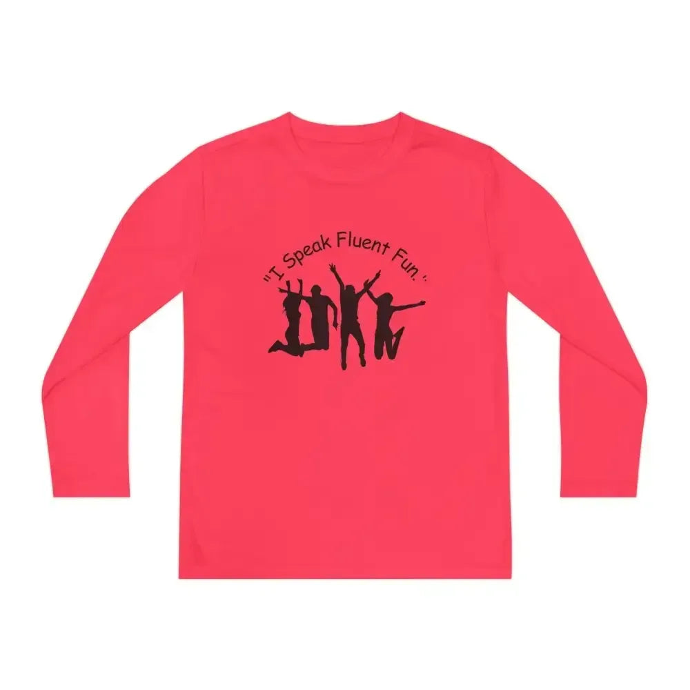 I Speak Fluent Fun, Youth Unisex Long Sleeve Shirt for Teens