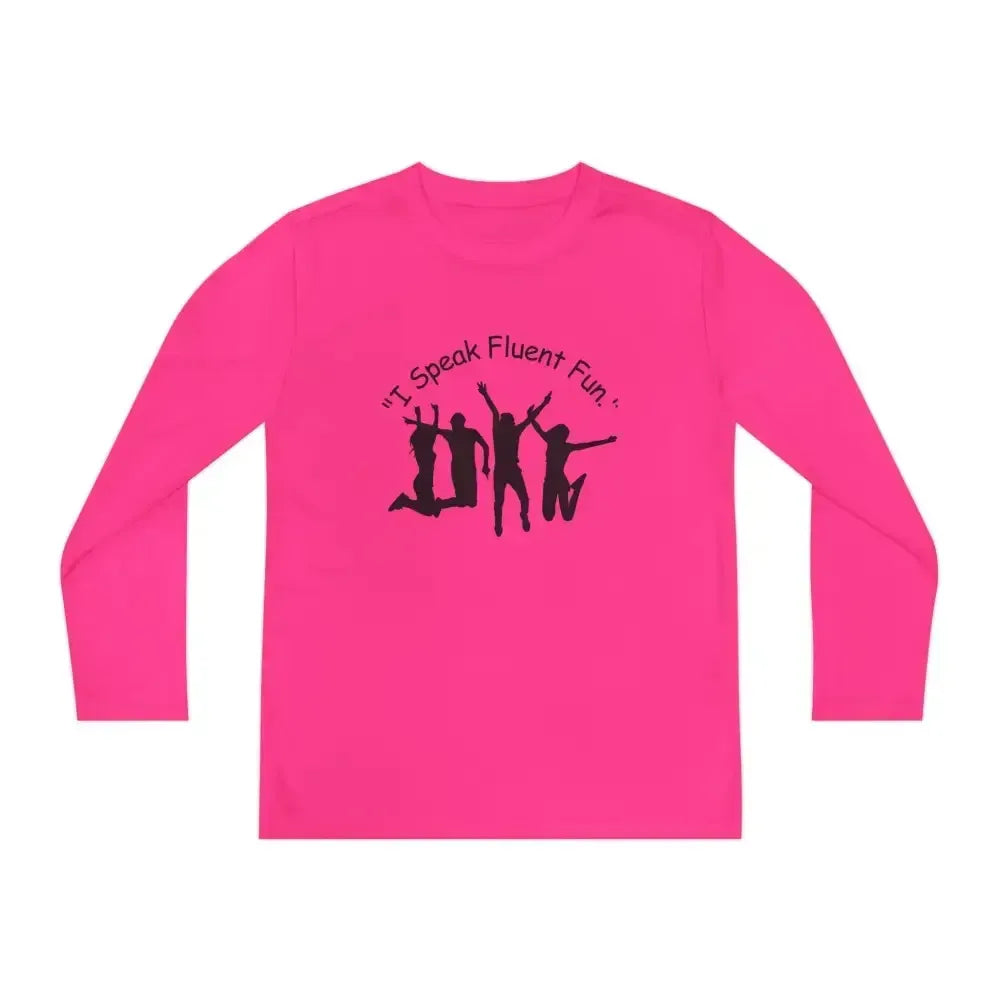 I Speak Fluent Fun, Youth Unisex Long Sleeve Shirt for Teens
