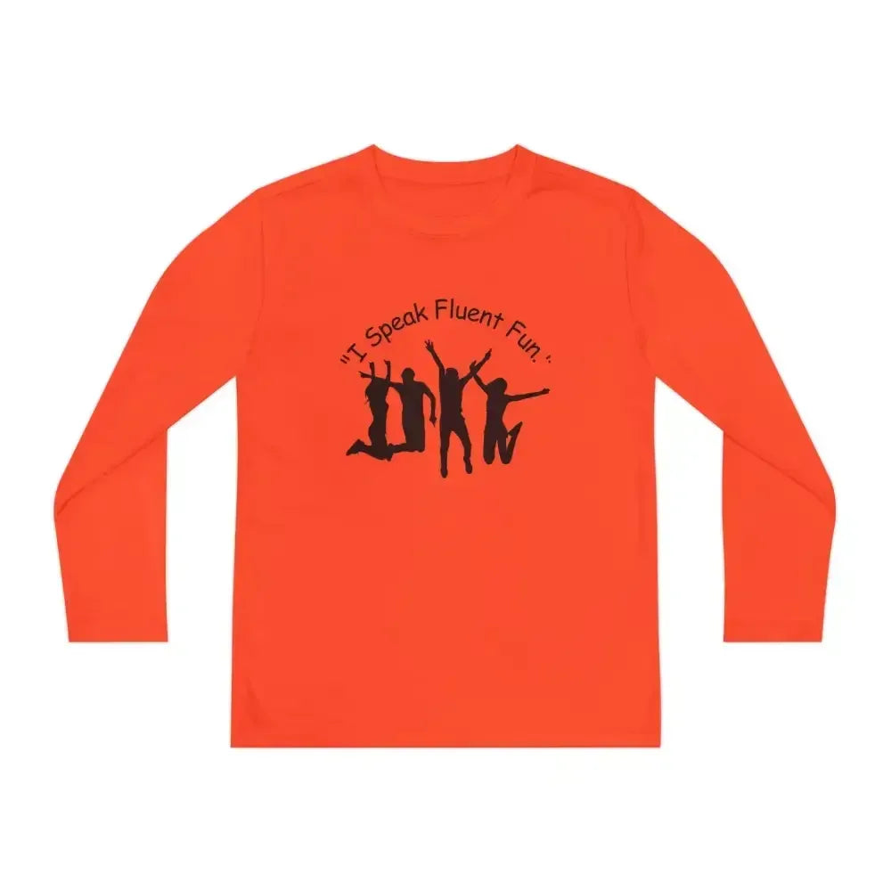 I Speak Fluent Fun, Youth Unisex Long Sleeve Shirt for Teens