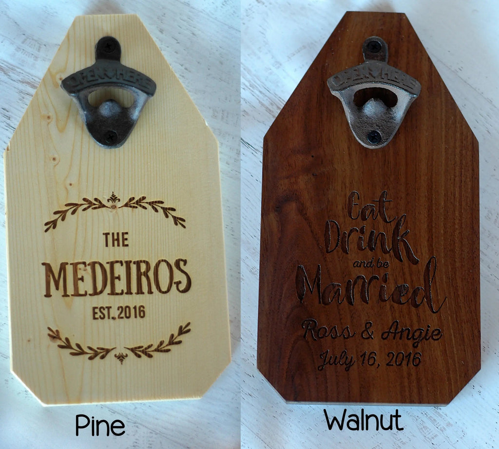 Personalized Wood Sign, Rustic Deer Hanging Beer Bottle Opener, Deer Hunting Gift for men, personalized gifts for him, dad personalized gift