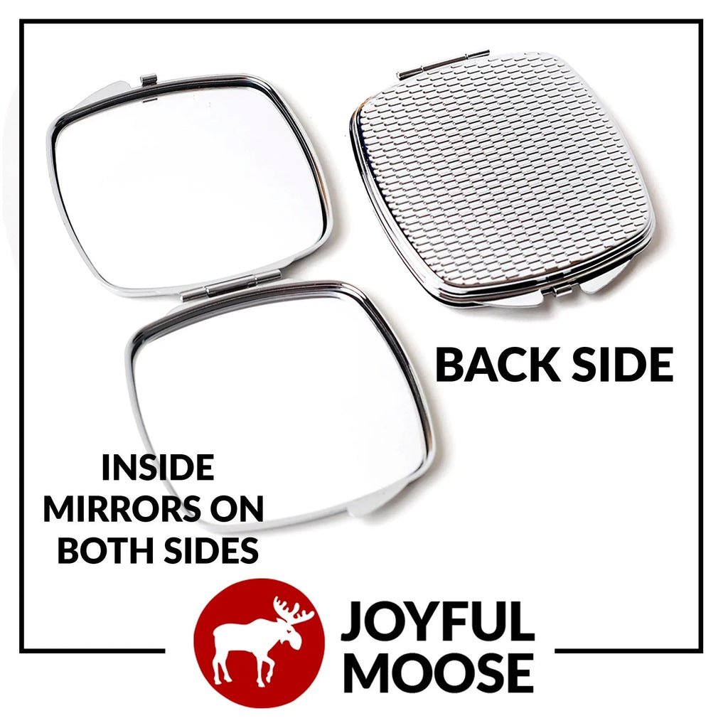 Personalized Compact Mirror - Custom Cosmetic Mirror for Purse or Pocket