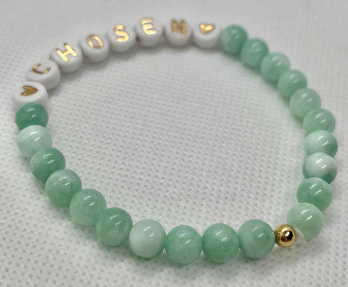 Jade Chosen Bead Bracelet – Elegant Stone Jewelry with Meaning