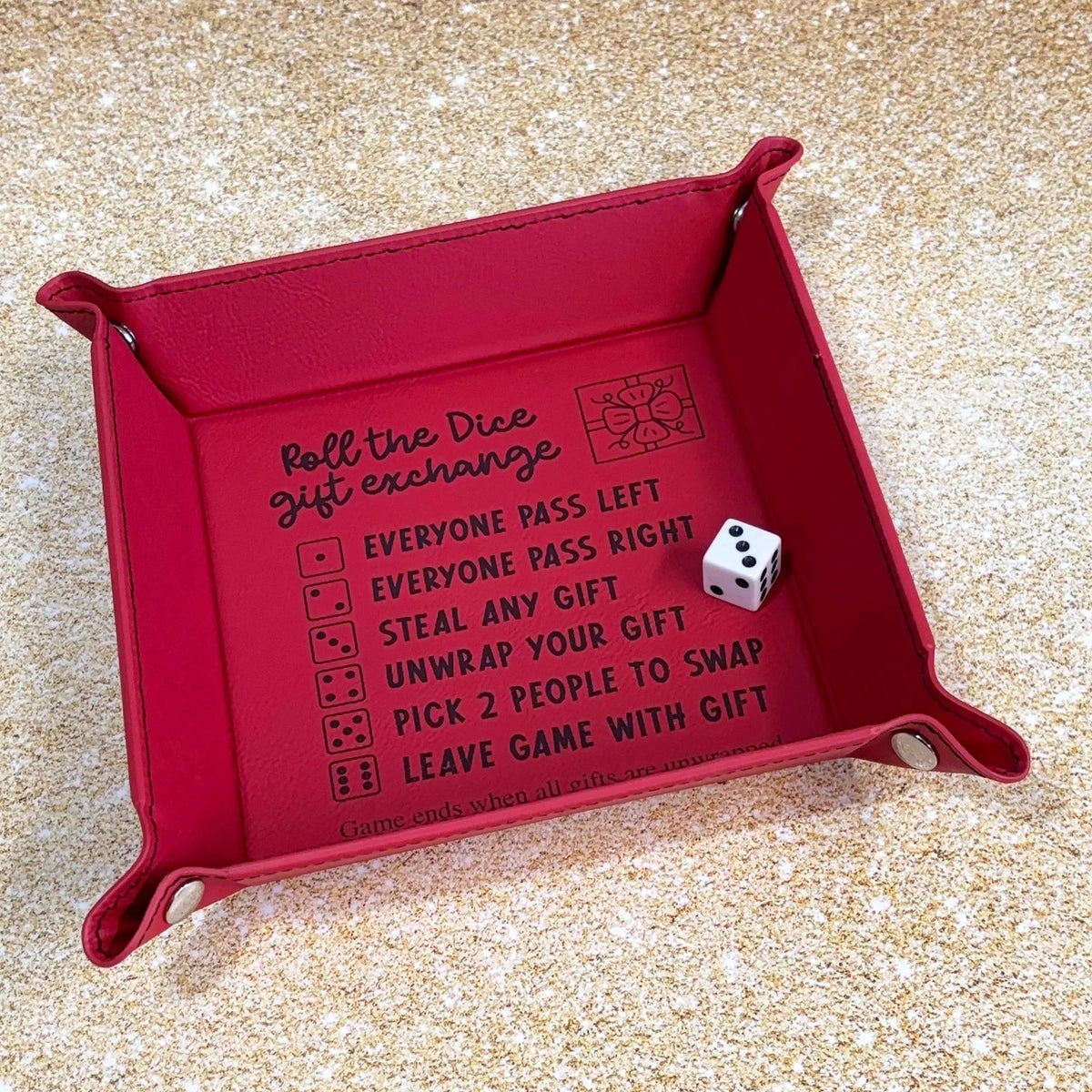 Christmas Dice Game, Roll the Dice Gift Exchange, White Elephant Christmas Games, Family pass the gift game, Office Christmas party