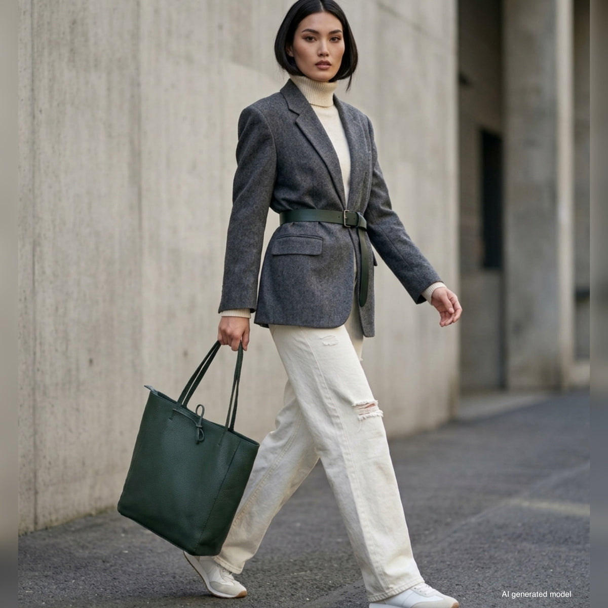 Italian Full-Grain Leather Tote Bag | Firenze - Quarter Circle AK Boutique