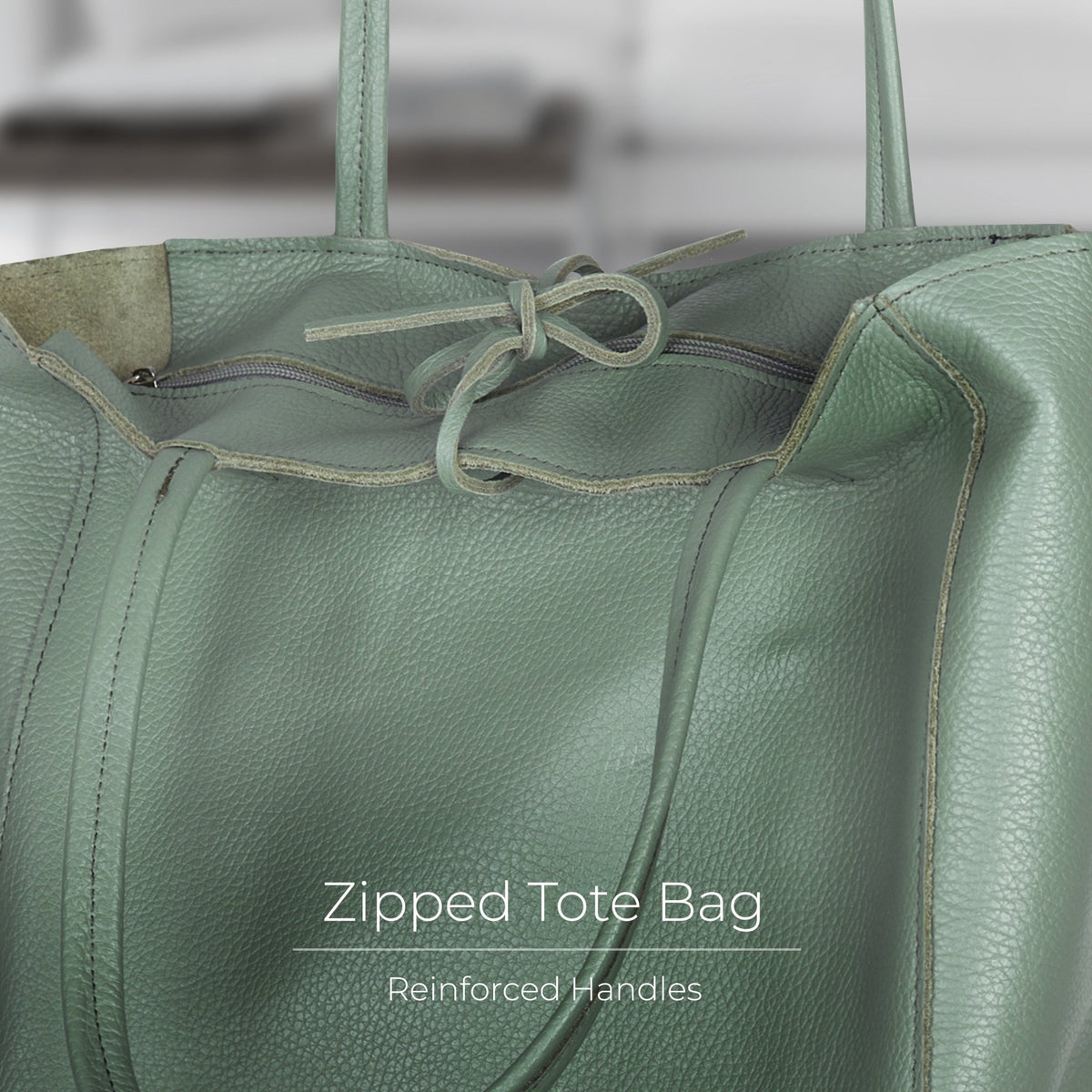 Italian Full-Grain Leather Tote Bag | Firenze - Quarter Circle AK Boutique