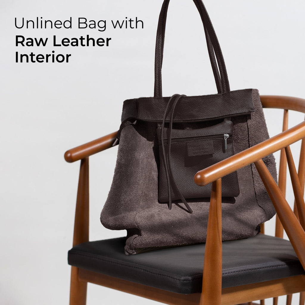 Italian Full-Grain Leather Tote Bag | Firenze - Quarter Circle AK Boutique