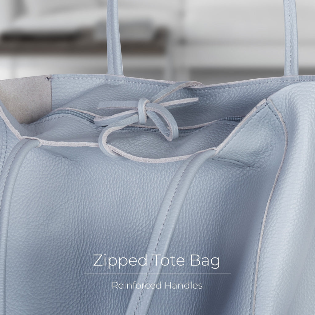 Italian Full-Grain Leather Tote Bag | Firenze - Quarter Circle AK Boutique