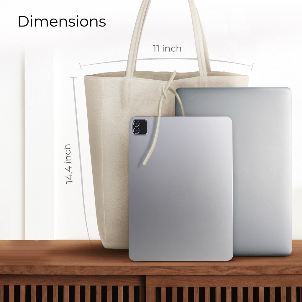 Italian Full-Grain Leather Tote Bag | Firenze - Quarter Circle AK Boutique