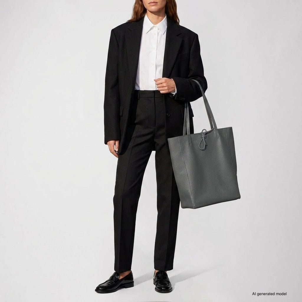 Italian Full-Grain Leather Tote Bag | Firenze - Quarter Circle AK Boutique