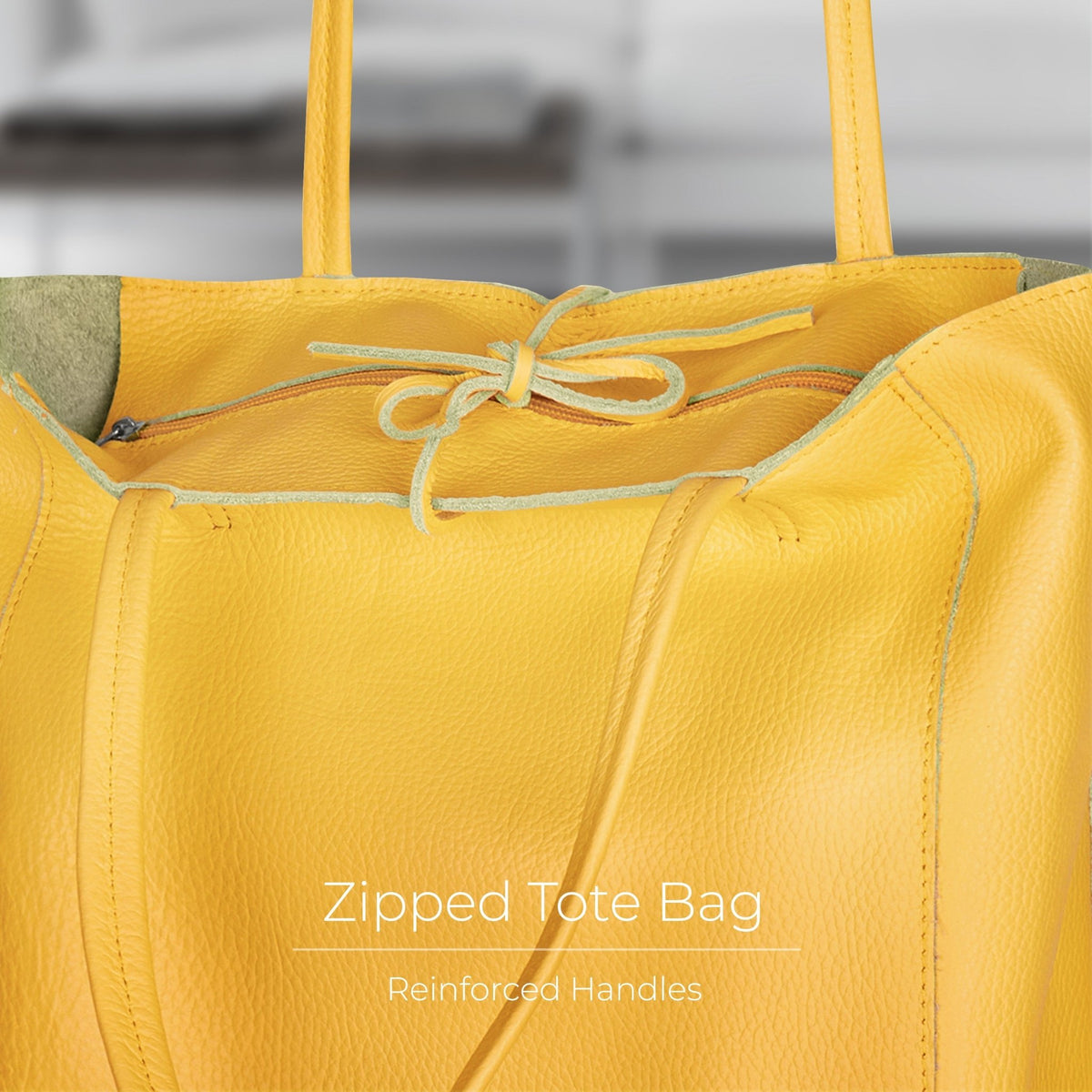 Italian Full-Grain Leather Tote Bag | Firenze - Quarter Circle AK Boutique