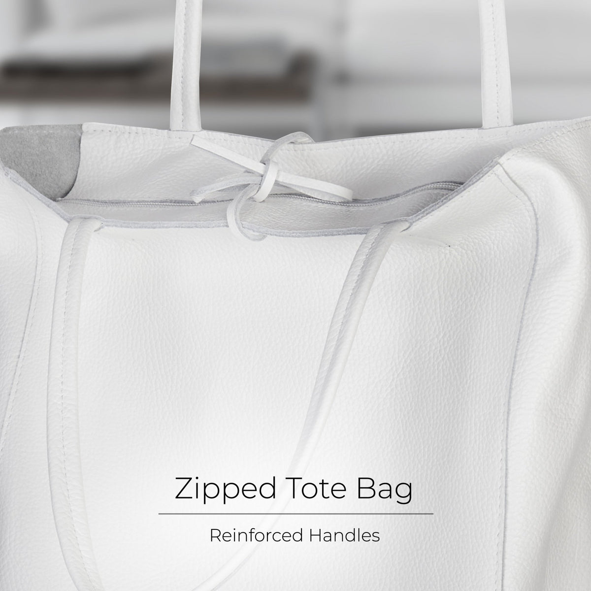 Italian Full-Grain Leather Tote Bag | Firenze - Quarter Circle AK Boutique