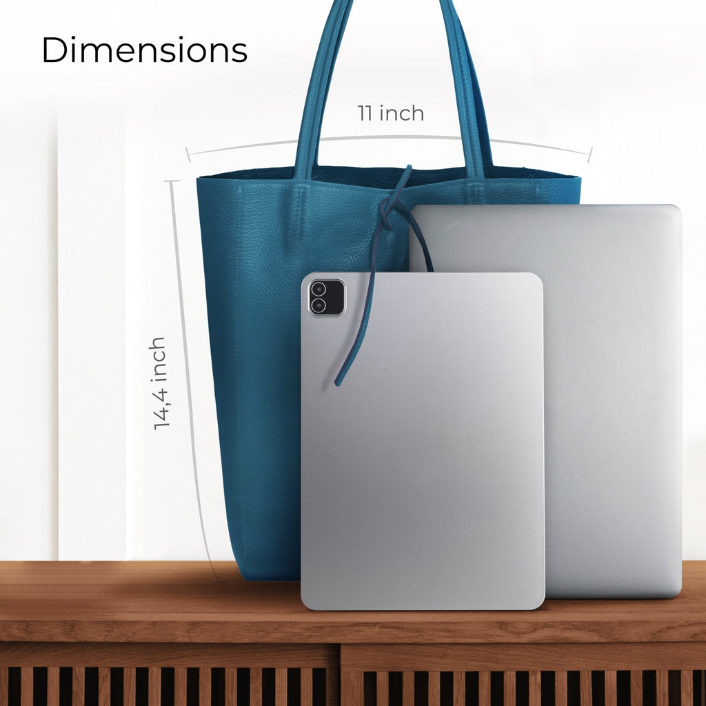 Italian Full-Grain Leather Tote Bag | Firenze - Quarter Circle AK Boutique
