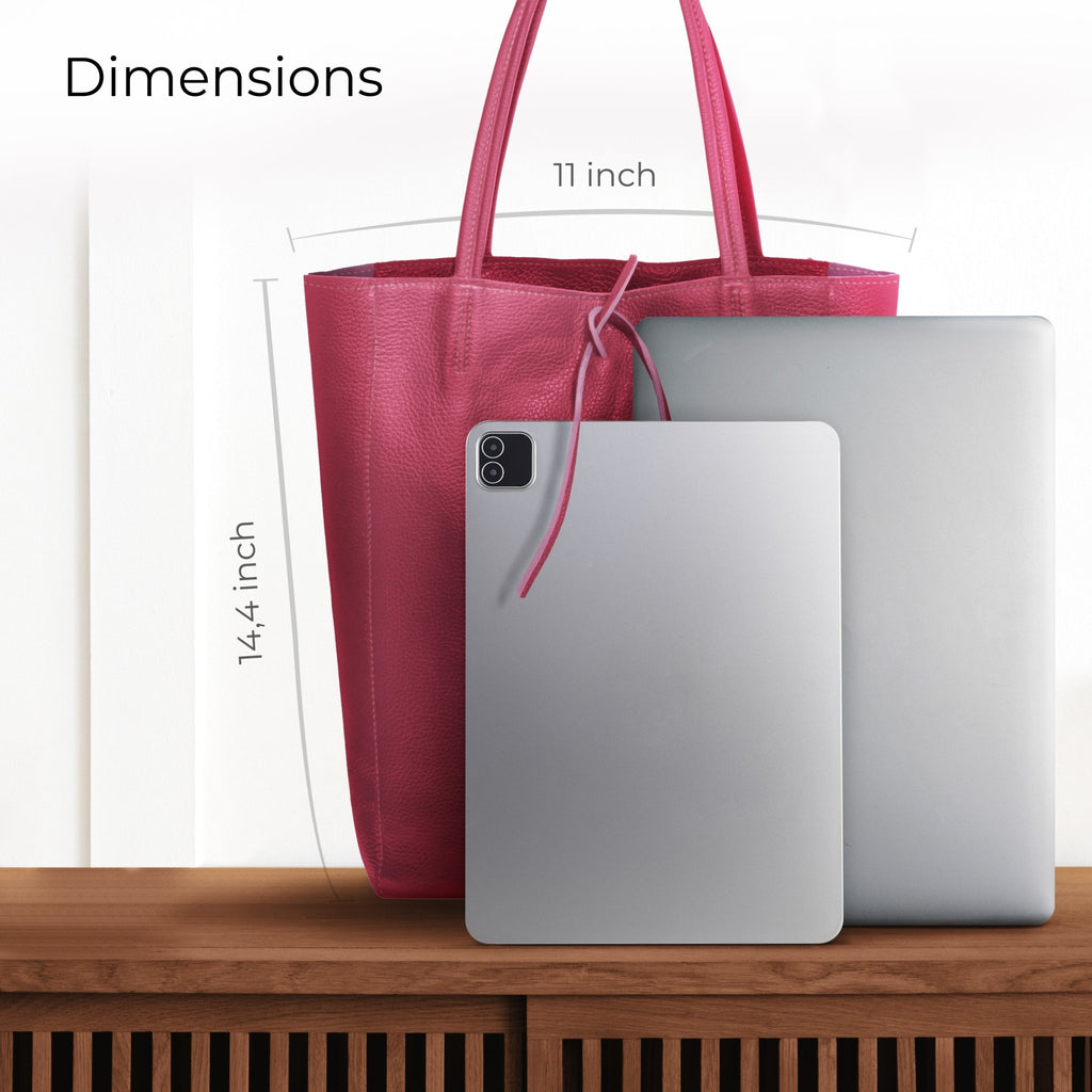 Italian Full-Grain Leather Tote Bag | Firenze - Quarter Circle AK Boutique