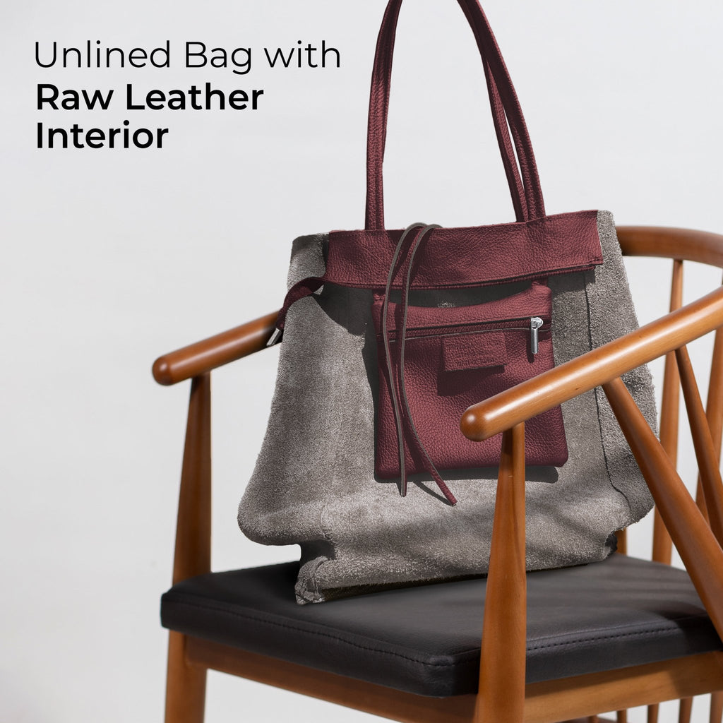 Italian Full-Grain Leather Tote Bag | Firenze - Quarter Circle AK Boutique