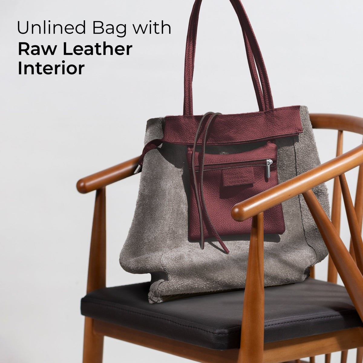 Italian Full-Grain Leather Tote Bag | Firenze - Quarter Circle AK Boutique