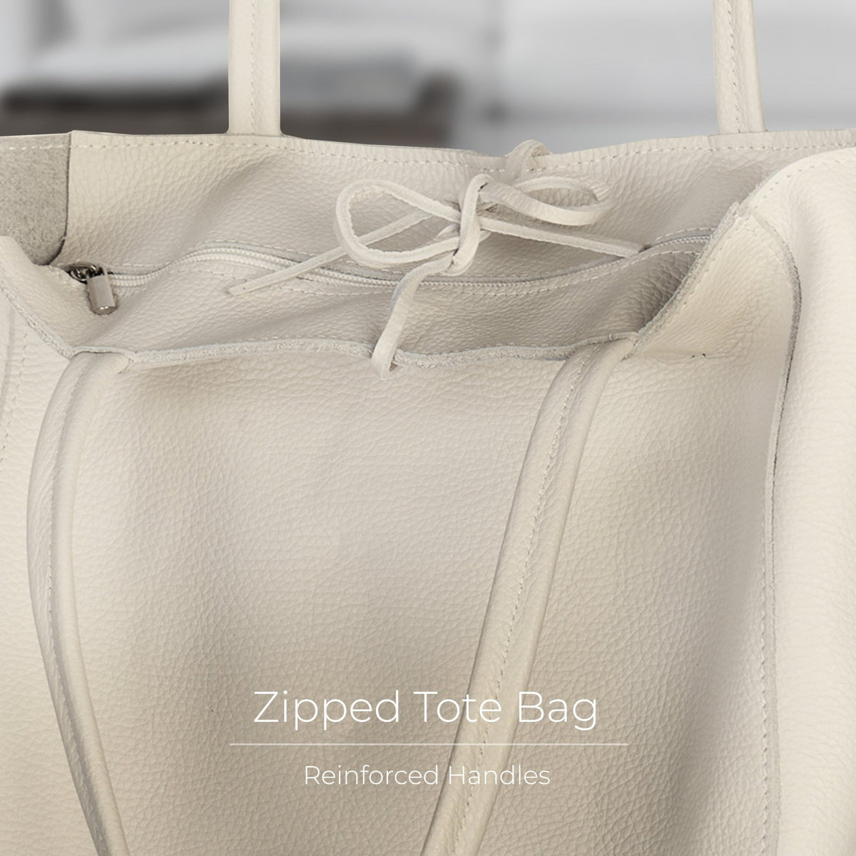 Italian Full-Grain Leather Tote Bag | Firenze - Quarter Circle AK Boutique