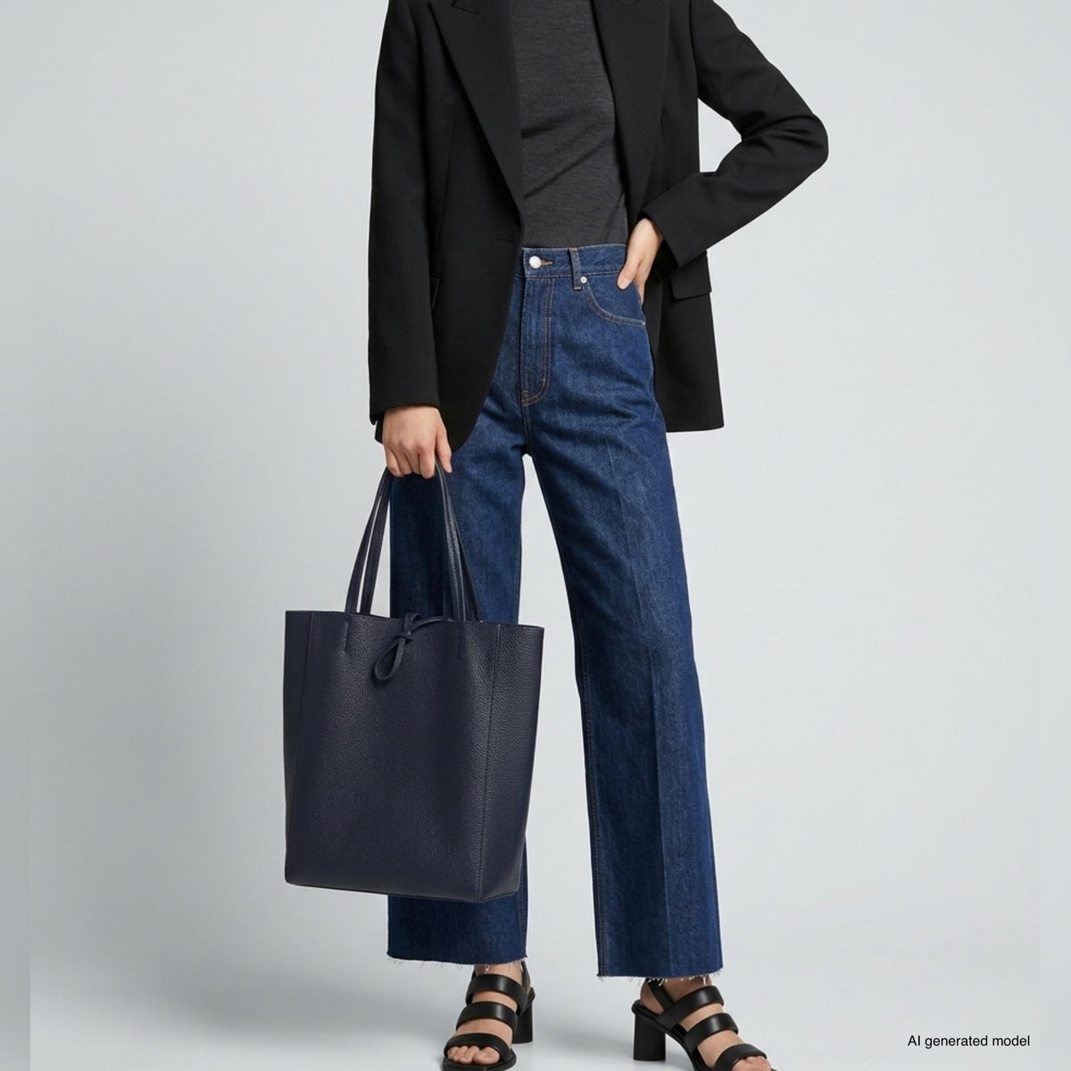 Italian Full-Grain Leather Tote Bag | Firenze - Quarter Circle AK Boutique