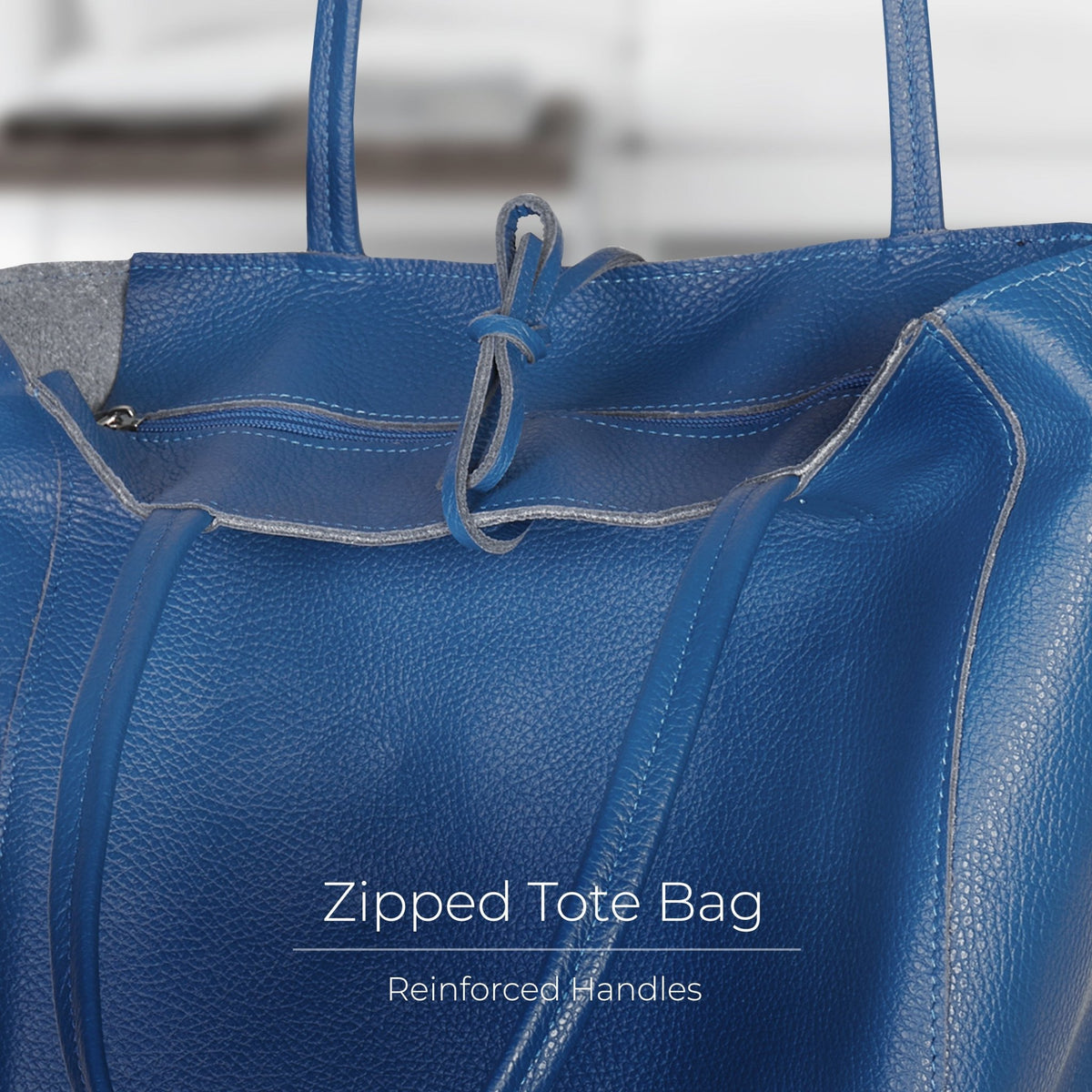 Italian Full-Grain Leather Tote Bag | Firenze - Quarter Circle AK Boutique