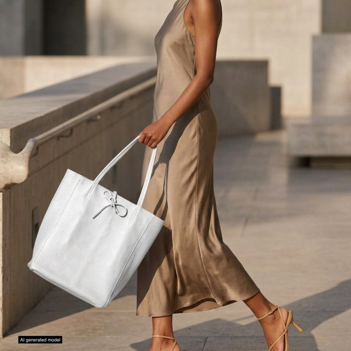 Italian Full-Grain Leather Tote Bag | Firenze - Quarter Circle AK Boutique