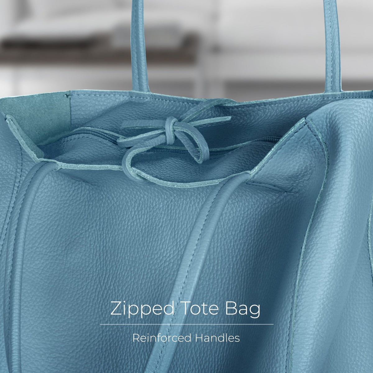 Italian Full-Grain Leather Tote Bag | Firenze - Quarter Circle AK Boutique