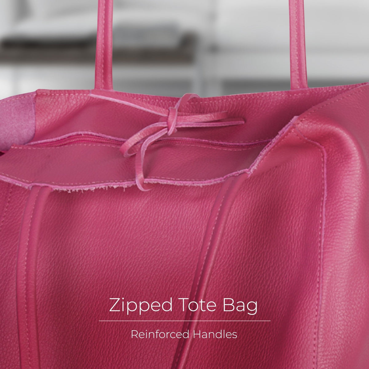 Italian Full-Grain Leather Tote Bag | Firenze - Quarter Circle AK Boutique