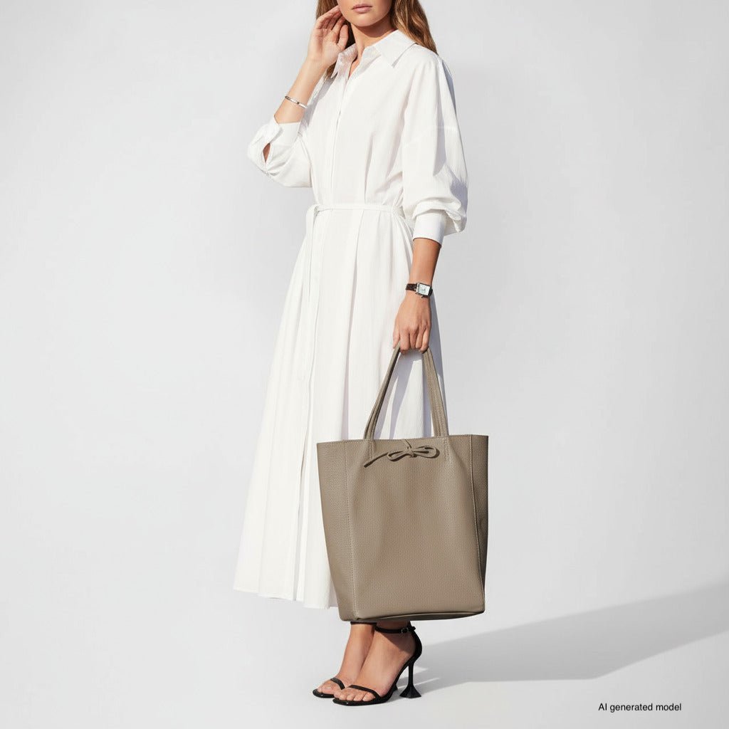 Italian Full-Grain Leather Tote Bag | Firenze - Quarter Circle AK Boutique