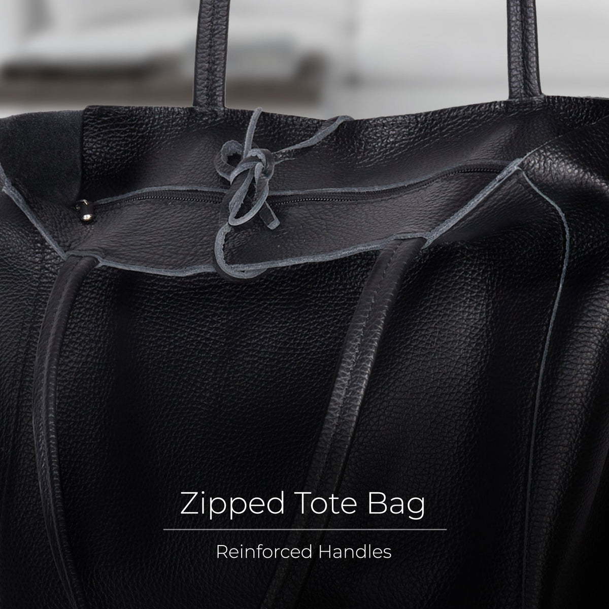 Italian Full-Grain Leather Tote Bag | Firenze - Quarter Circle AK Boutique