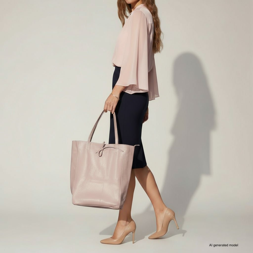 Italian Full-Grain Leather Tote Bag | Firenze - Quarter Circle AK Boutique