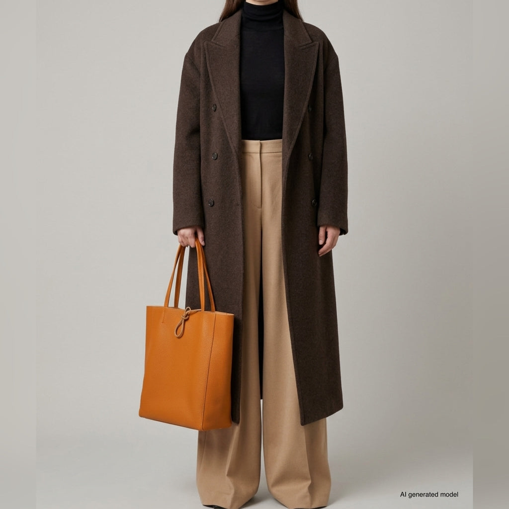 Italian Full-Grain Leather Tote Bag | Firenze - Quarter Circle AK Boutique