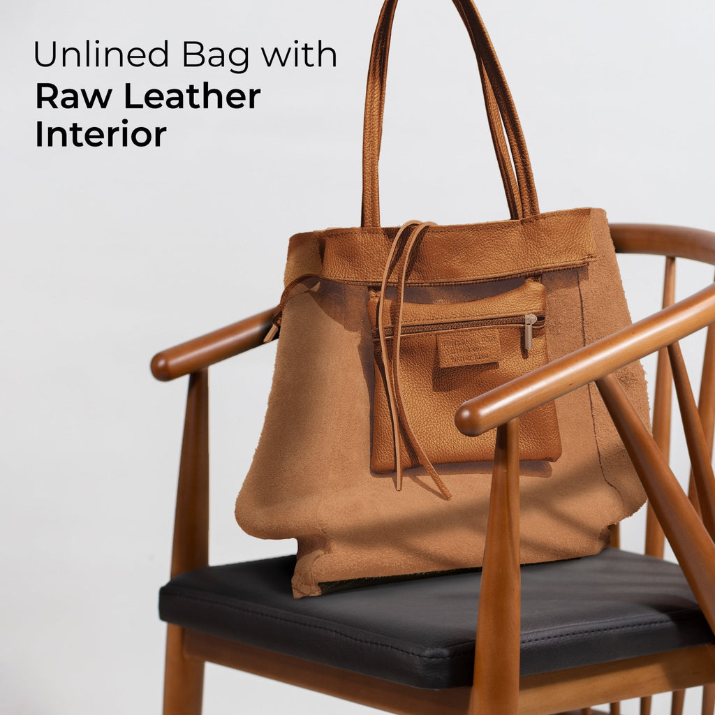Italian Full-Grain Leather Tote Bag | Firenze - Quarter Circle AK Boutique