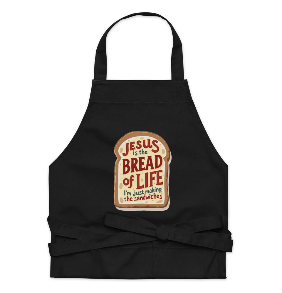 Jesus is the Bread of Life Organic Cotton Apron - Quarter Circle AK Boutique