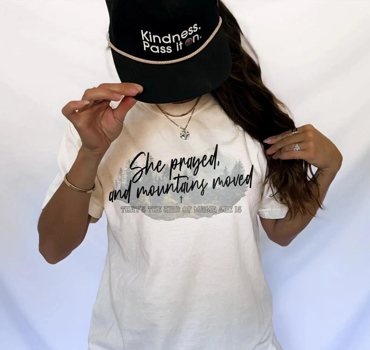 Jesus She Prayed, and Mountains Moved tee & sweatshirt - Quarter Circle AK Boutique