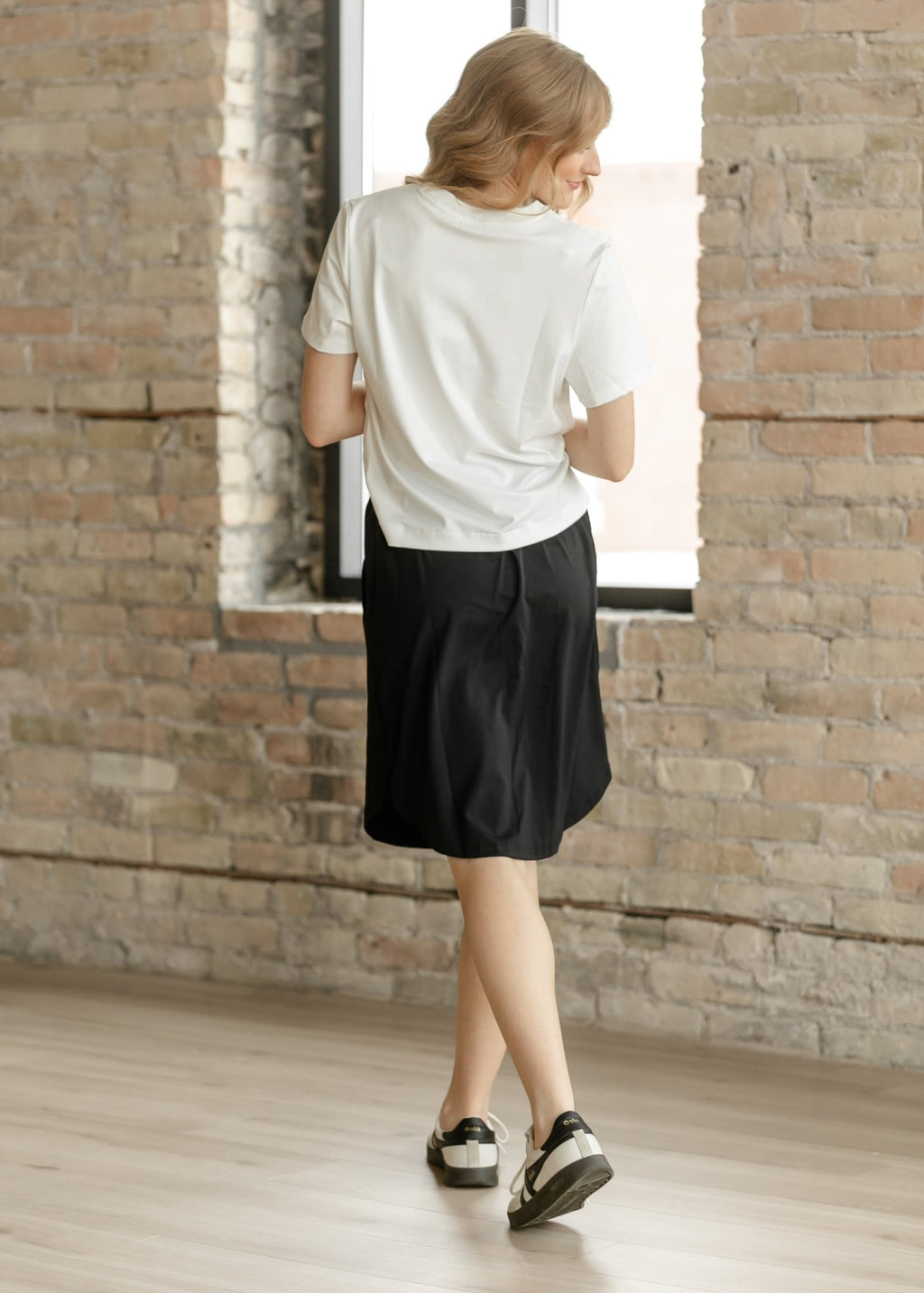 Kenedi Black Athletic Sport Skirt - Quarter Circle AK Boutique