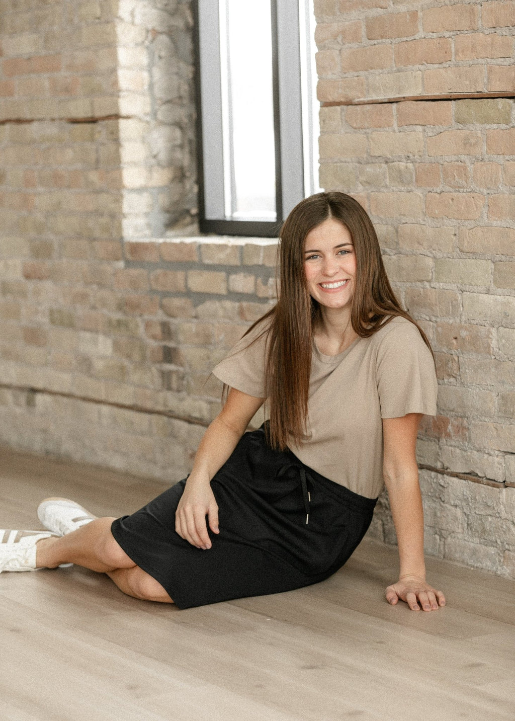Kenedi Black Athletic Sport Skirt - Quarter Circle AK Boutique