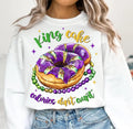 King cake calories don't count tee & sweatshirt - Quarter Circle AK Boutique